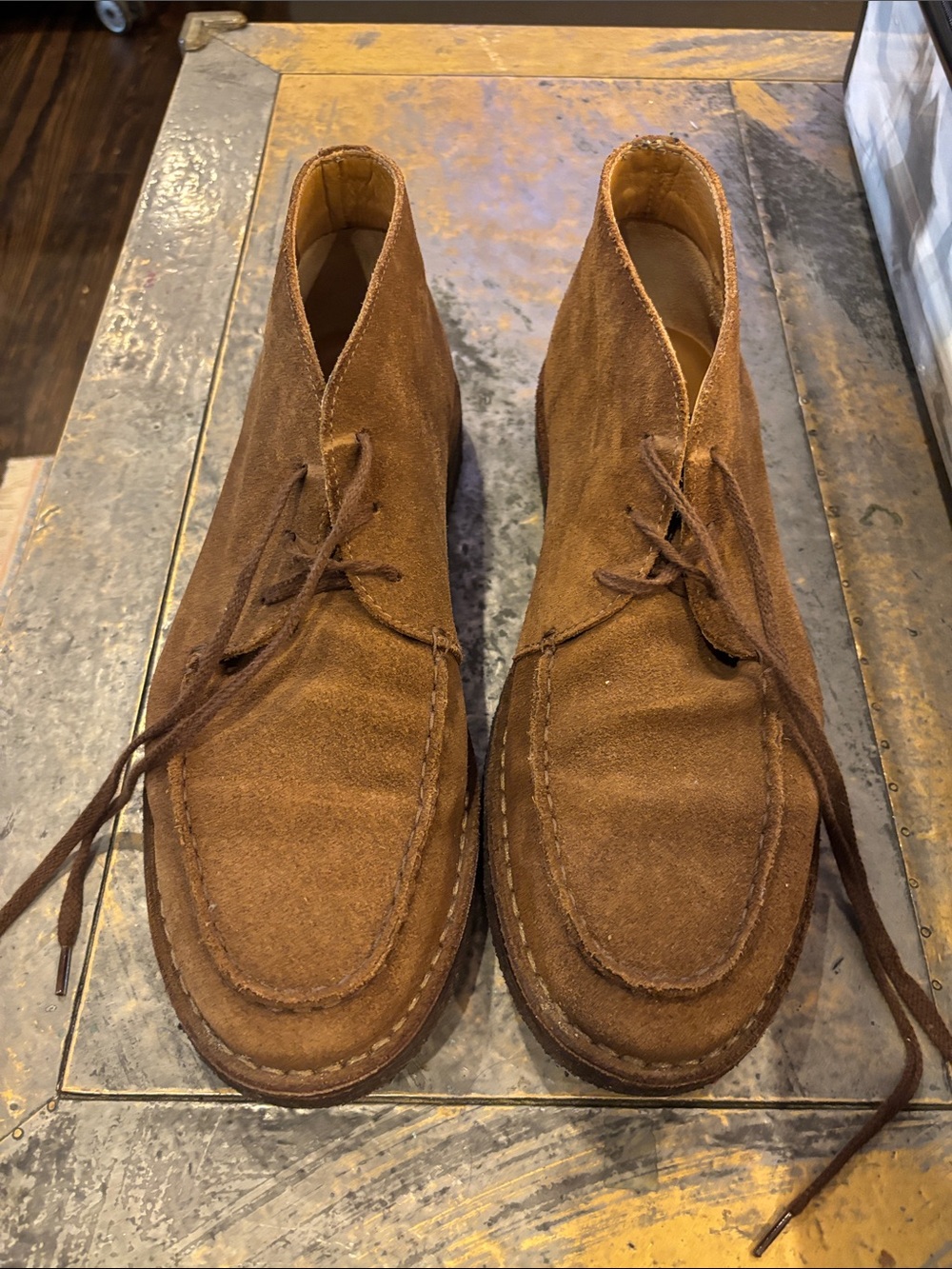 Drakes Brown Suede Chukka Boots